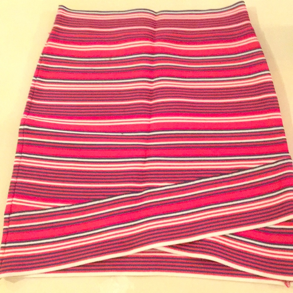 BCBG Stripe Mini Skirt